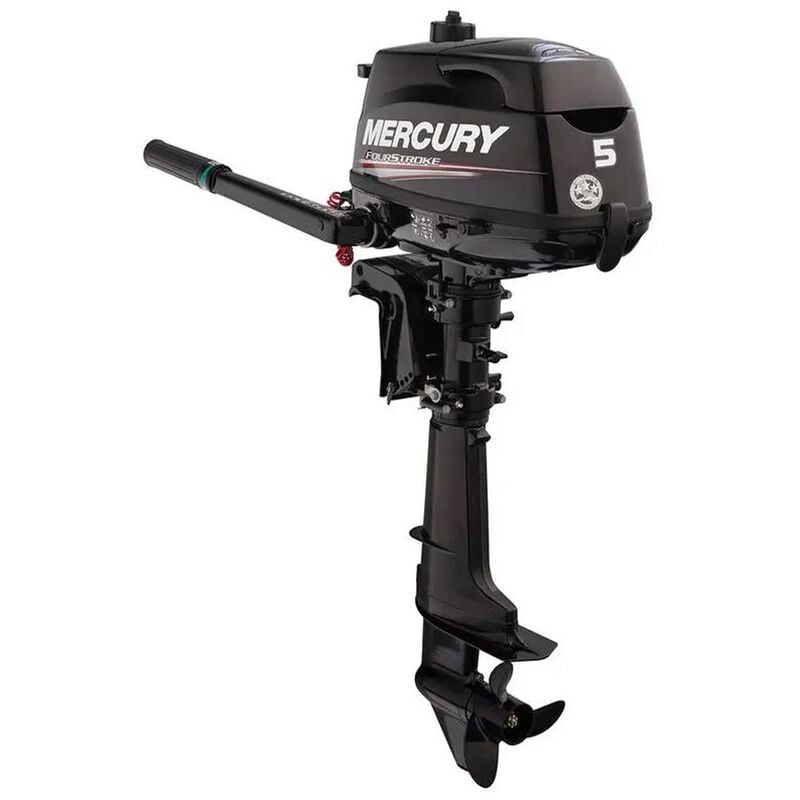 Mercury 5hp Tiller FourStroke Outboard Motor - 25" Shaft, Manual Tilt/Trim, Manual Start - Boathouse Marine